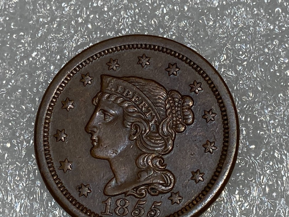 1855 coronet head large cent