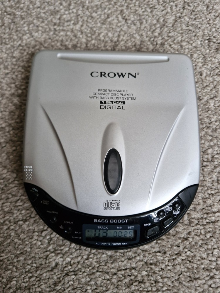 Crown cd-73 Portable CD Player  Working