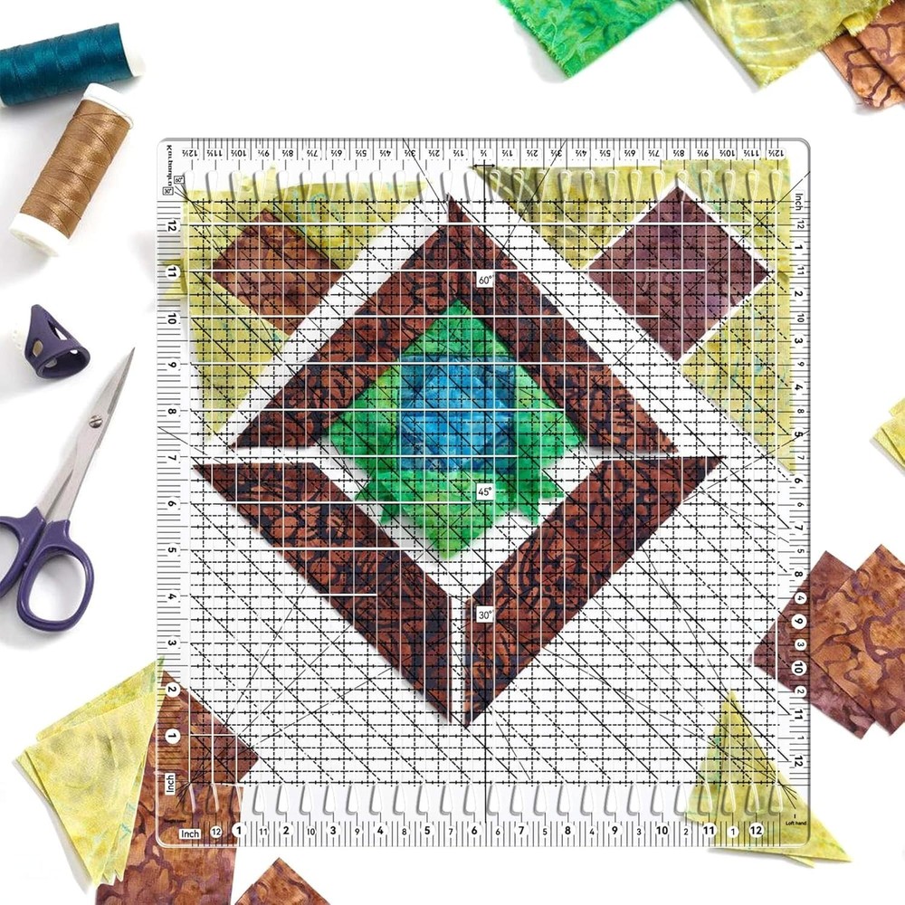 Multi-Angle Quilting Ruler - 45/60 Degrees