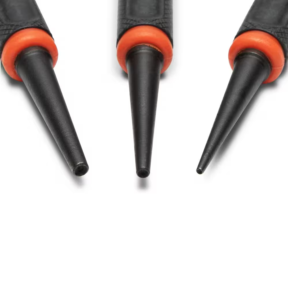 Dual Material Nail Punch Set (3-Pieces)