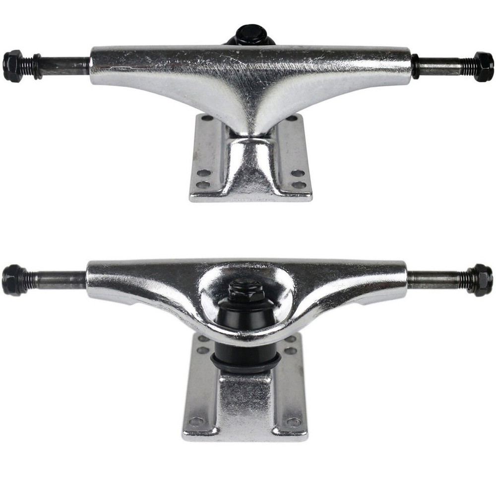 Moose Complete Skateboard Dip Black 8.5" With Silver Trucks and White Wheels