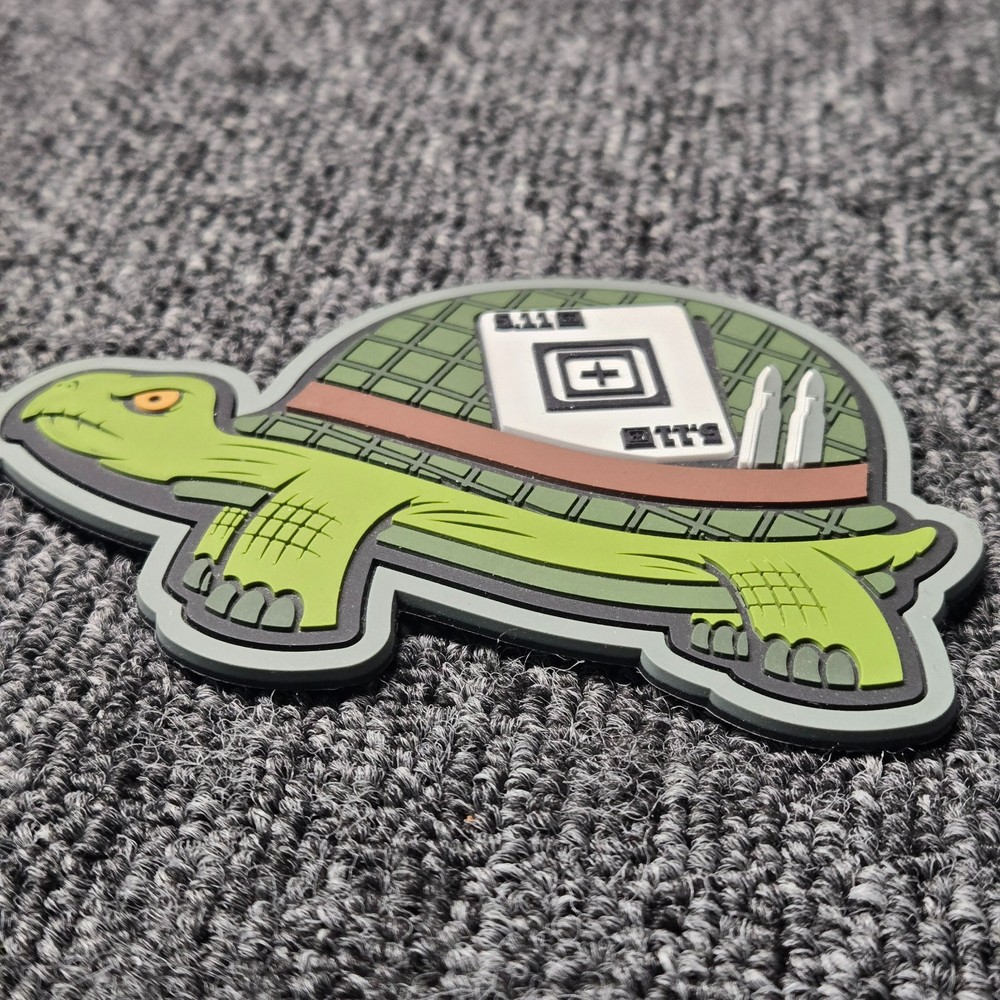 5.11 Tactical Sergeant Tortoise Patch PVC Hook Backing Funny Morale Gear