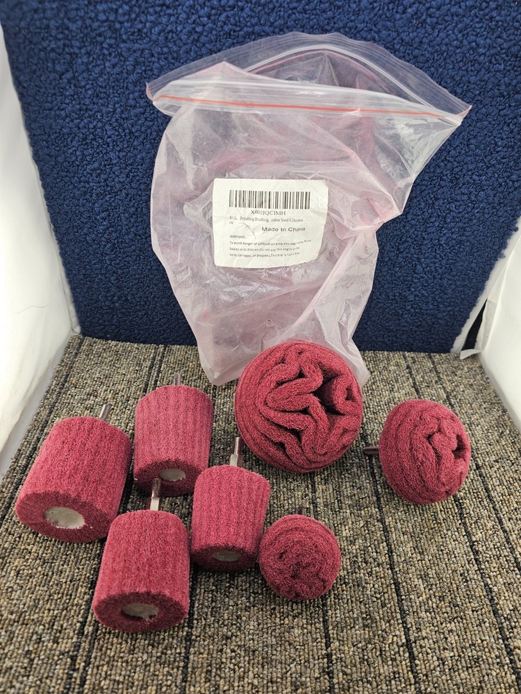 (7 PCS) Polishing Brushing Shaped scouring pad Grinding Head