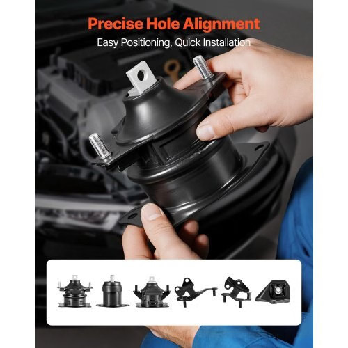 Engine Motor Mount and Transmission Mount Kit Replacement, Set of 6, Compatible