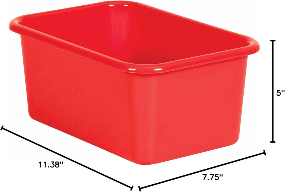 ® Red Small Plastic Storage Bin