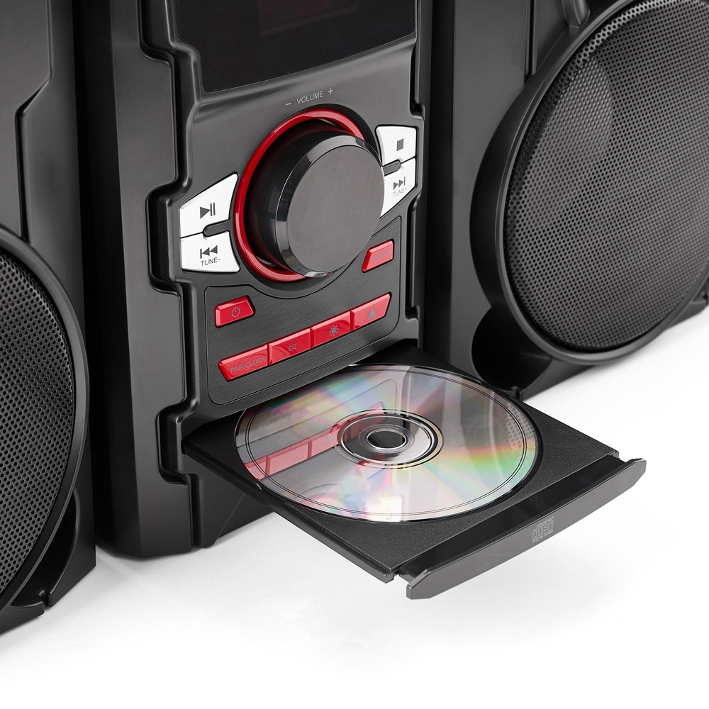 100W CD Stereo System W/ USB & Bluetooth Connectivity Remote Home Audio Speakers