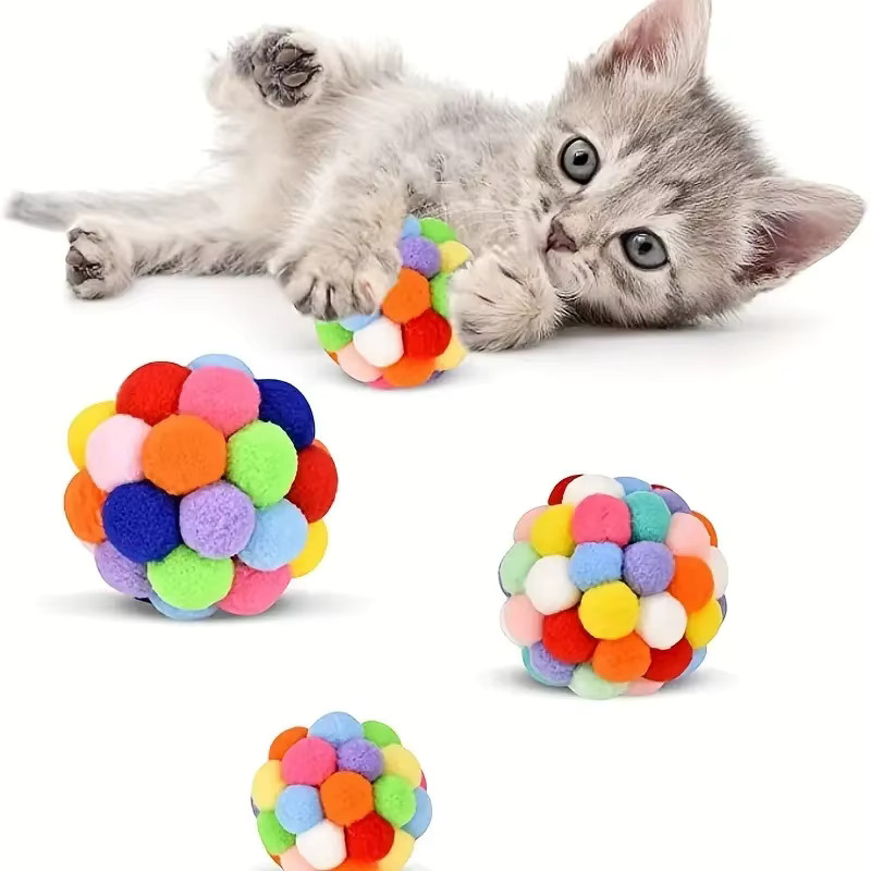 Premium Interactive Cat Toy - Eco-Friendly Wool Balls for Indoor Agility