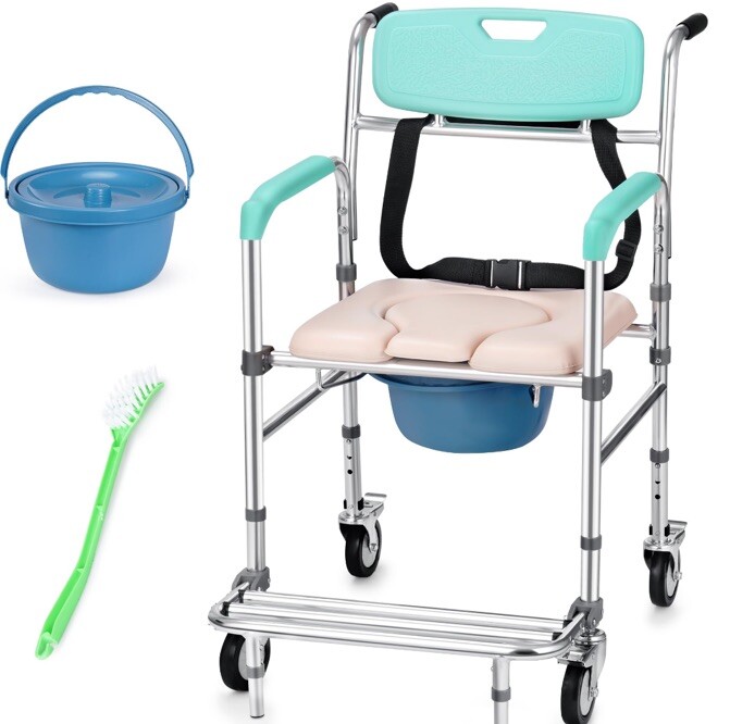 Rengue Shower Commode Wheelchair