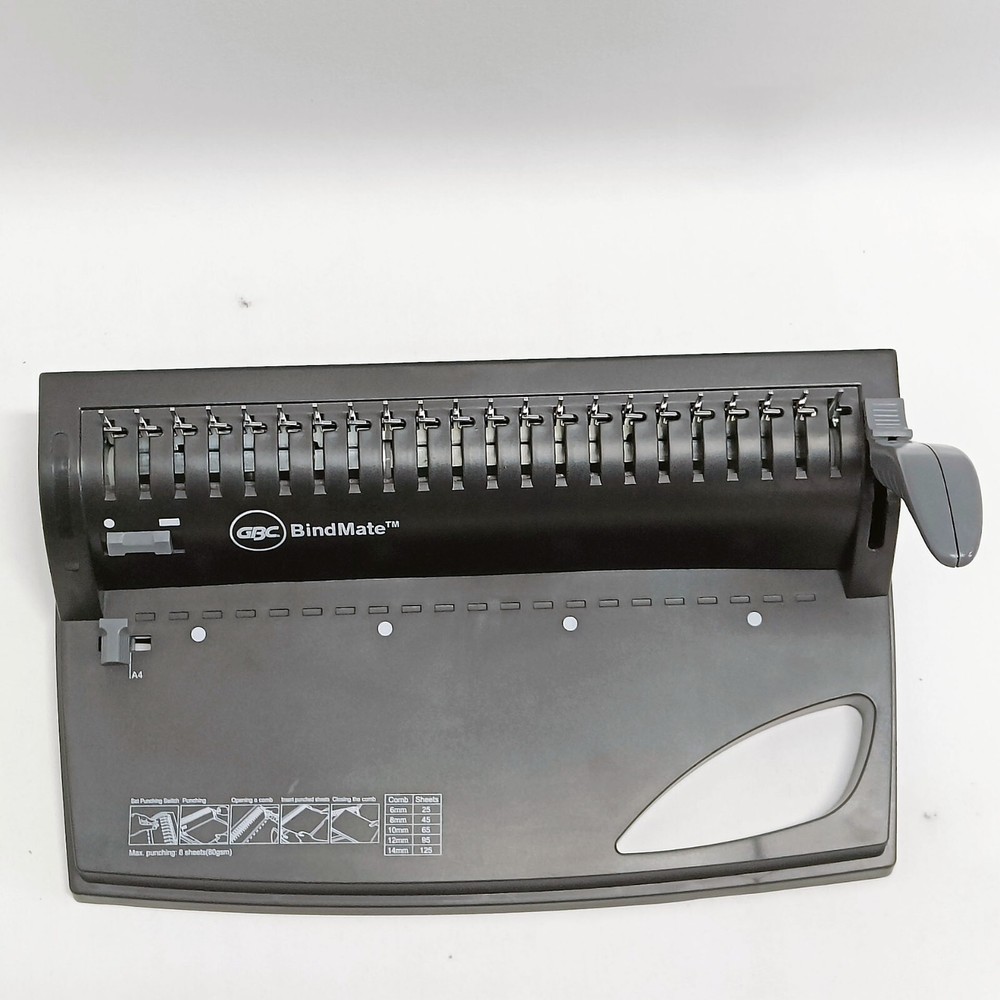 GBC Bindmate - Comb Binding Machine - 21 Hole Binder / 4 Hole Paper Punch