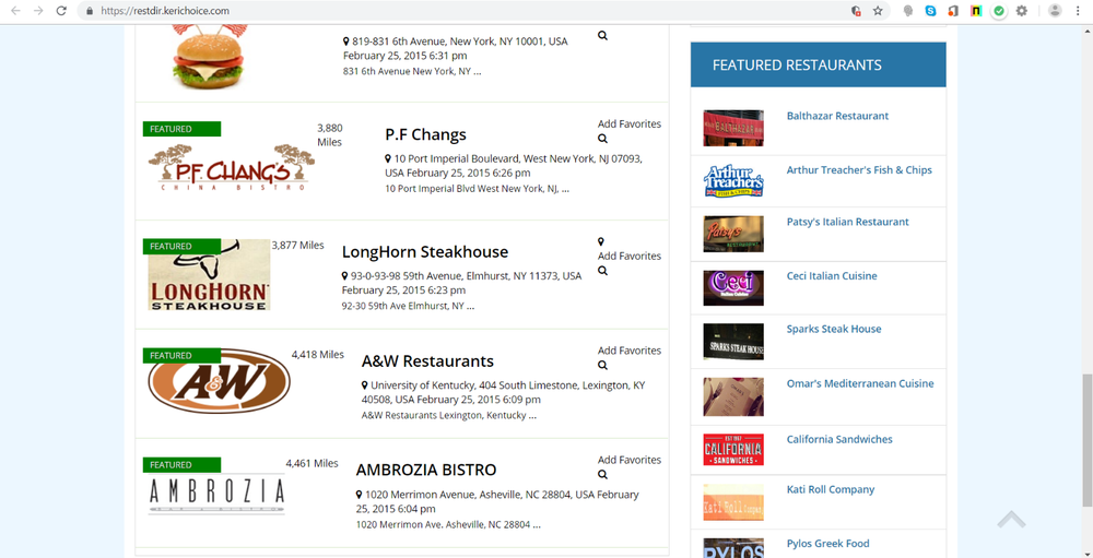 Restaurant Directory Beautiful Website- Free Installation + Hosting