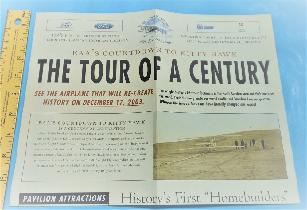 EAA Airventure 2003 Wright Brothers 1st Flight Centenial Kitty Hawk Celebration
