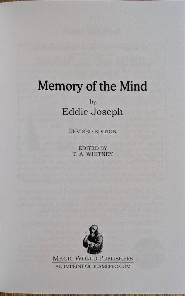 Memory of the Mind by Eddie Joseph