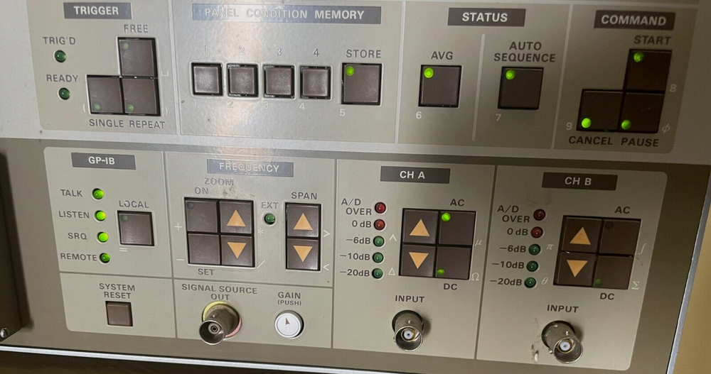 Ono Sokki CF-940 Dual Channel FFT Analyzer