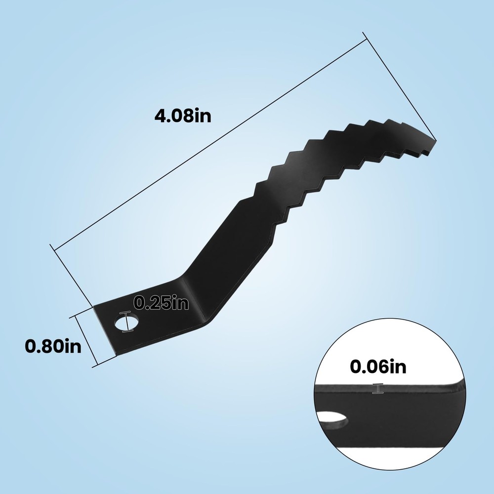 Side Drain Cutter Blade 4SCB, Root Cutter for Drain Cleaning, 4 in -2Pcs