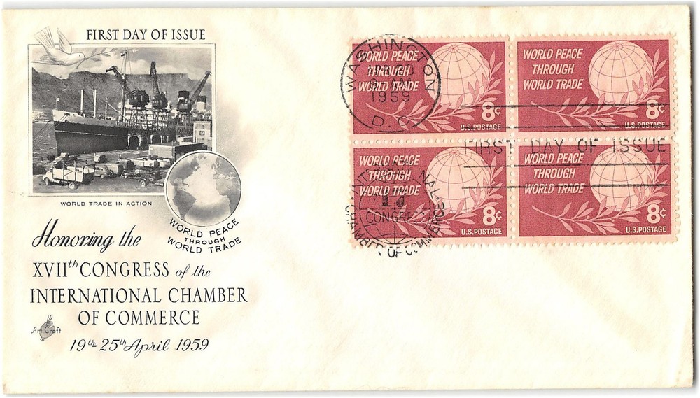US #1129 First Day Cover (FDC), 1959