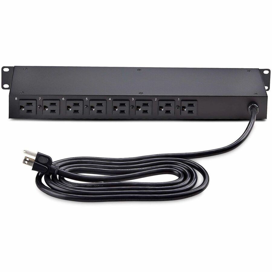 StarTech 8-Outlet Horizontal Rack Mount PDU (8ns8rackmountpdu)