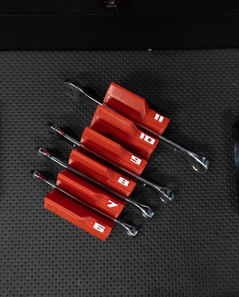 Wrench Organizer Metric Or SAE | Toolbox Insert for Combination Wrenches