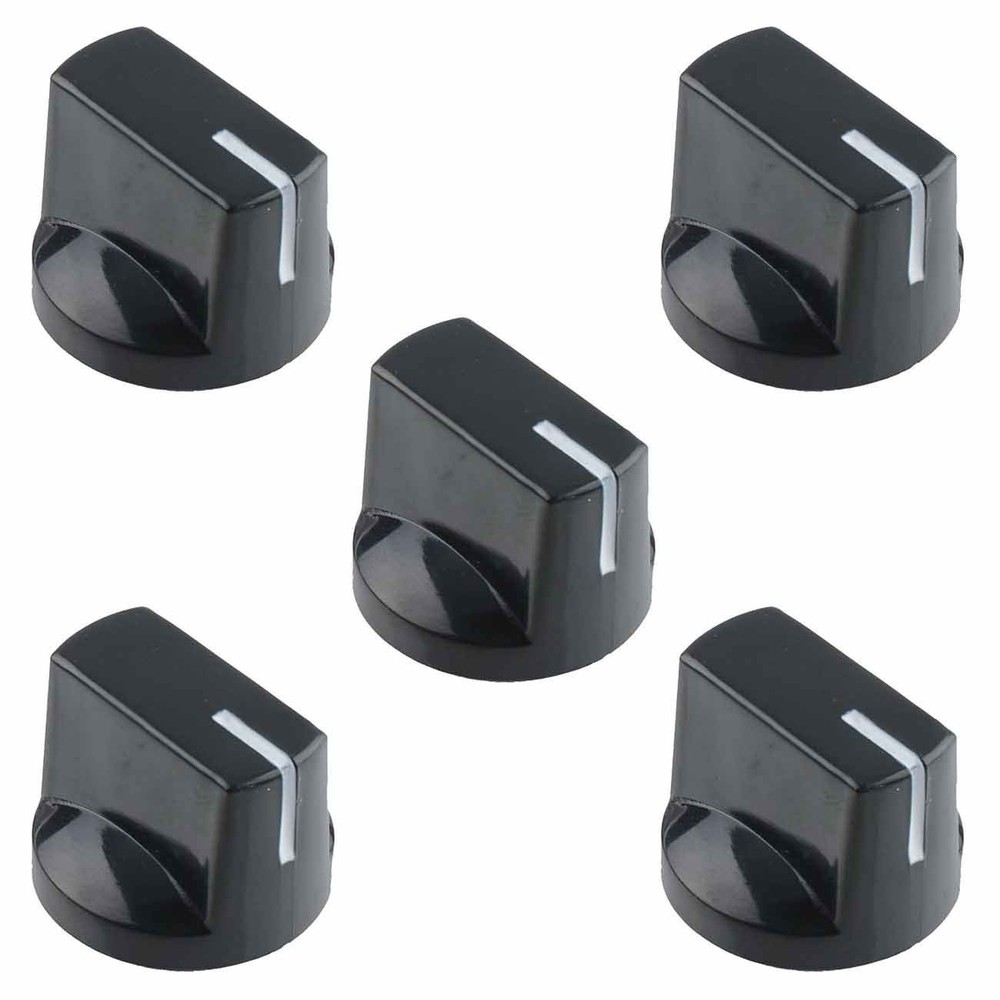 5 x Black Davies 1510 Style Pointer Knob