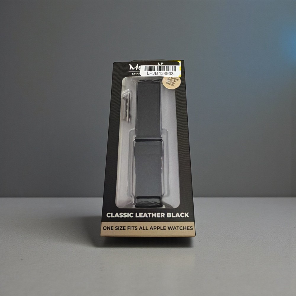 MobyFox Classic Leather Band Genuine Stitching Black