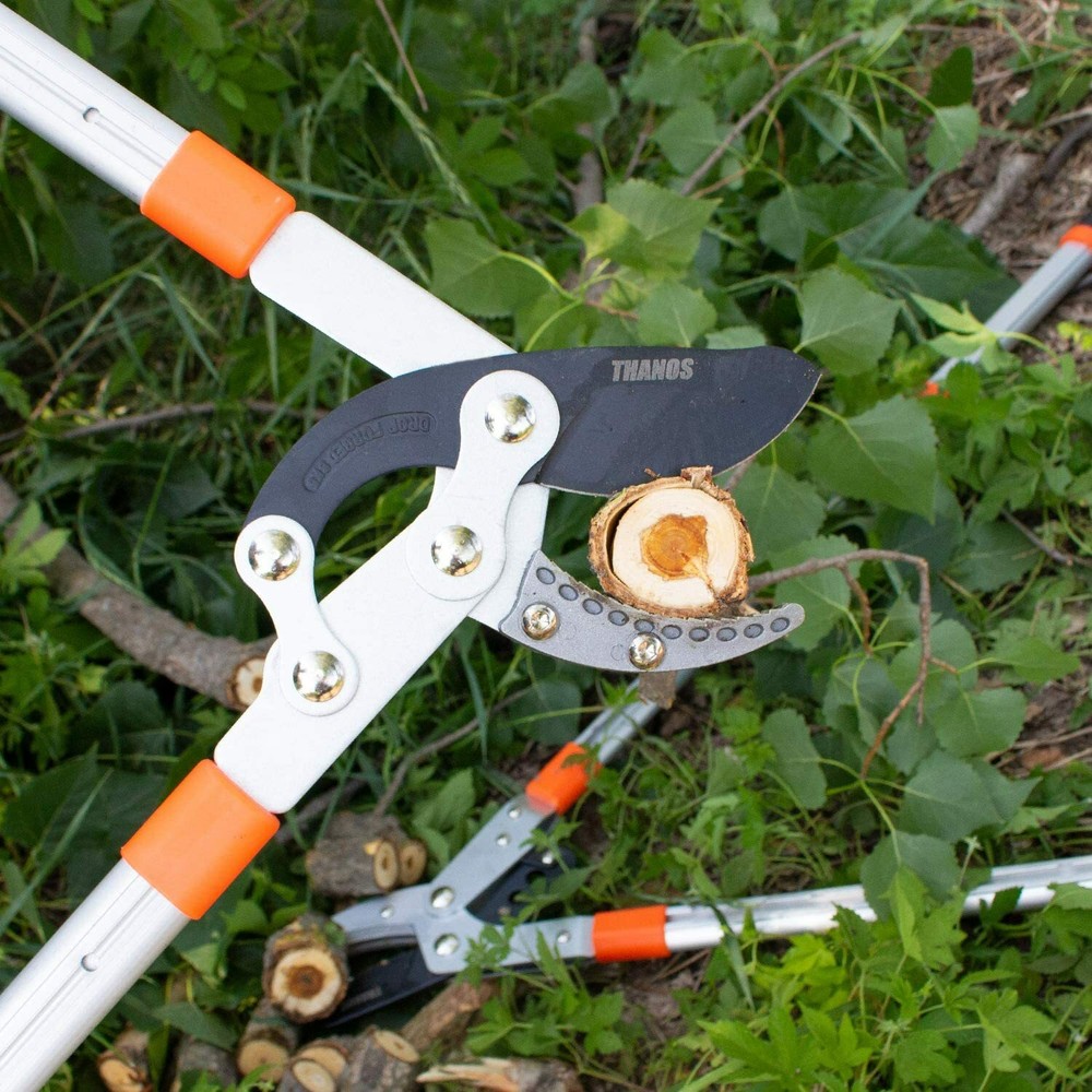 Telescopic Ratchet Extendable Anvil Loppers Tree Branch Trimmer Cutter Pruner