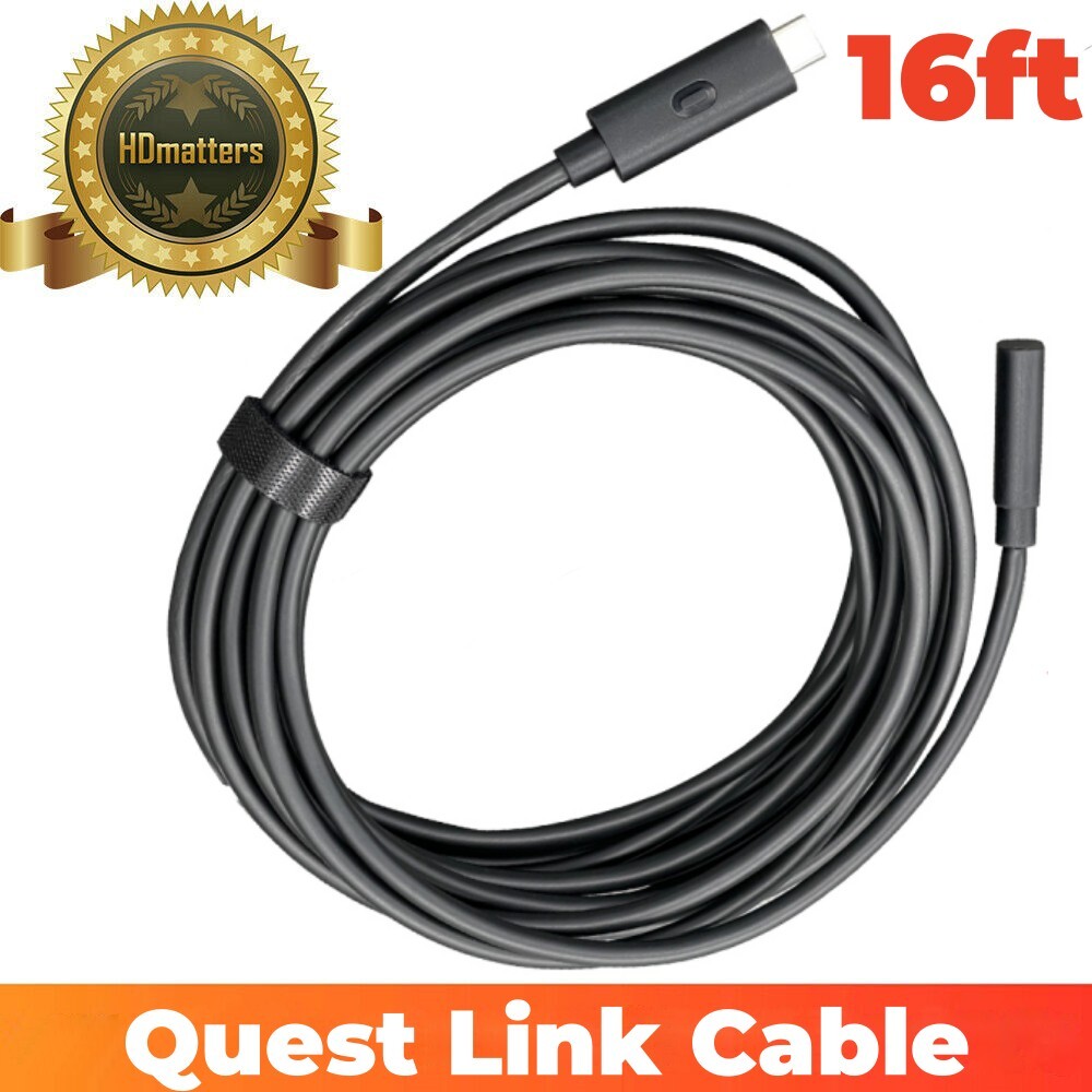 Oculus Link Virtual Reality Headset Cable for Quest 2 and Quest - 16FT (5M)