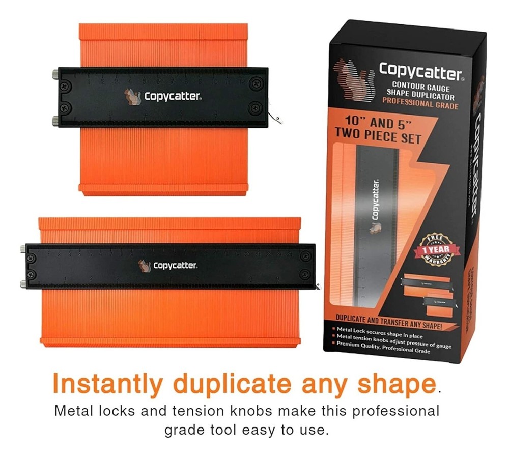 CONTOUR GAUGE PROFILE TOOL SHAPE DUPLICATOR COPY ANY SHAPE FLOORING TOOLS