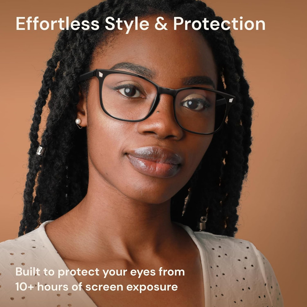 Stylish Blue Light Glasses for Woman - Computer Glasses 99% Blue Light Blocking