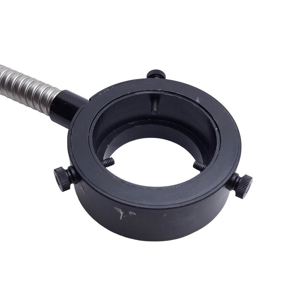 Microscope Fiber Optic Light Ring Guide, ø5/8in Input, ø2in Mount, 0.45in Bundle