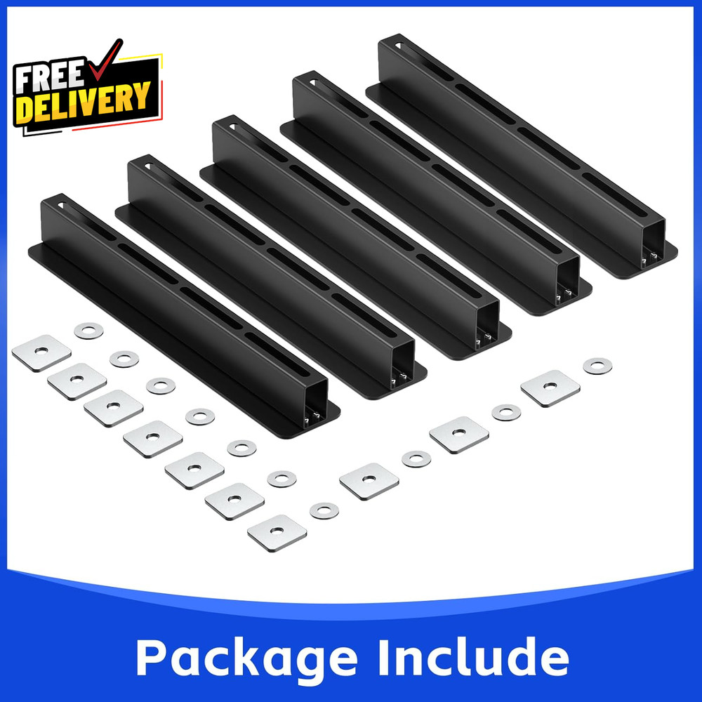 5-Pack Overhead Ceiling Storage Rack Heavy Duty Garage Utility Bin Organizer