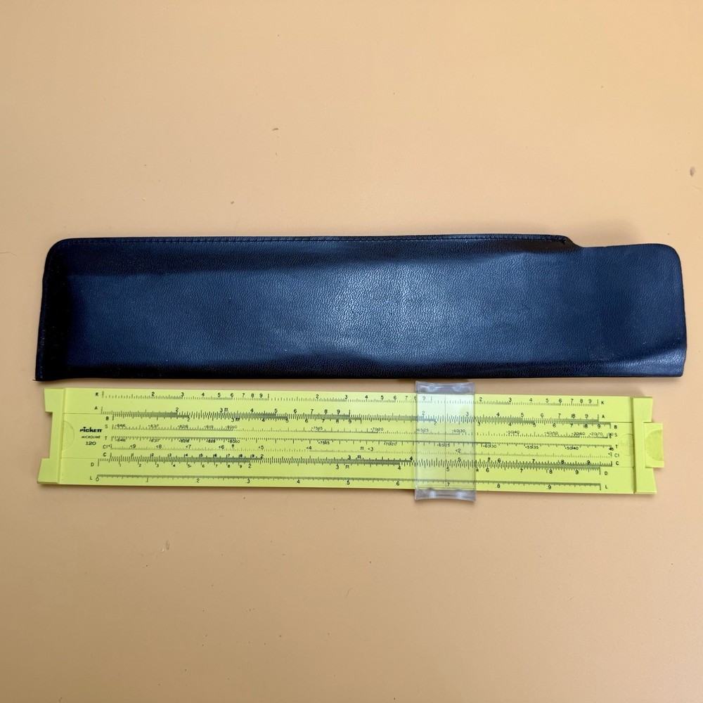 Pickett, Inc. Model N901-ES Sliding Simplex Math Rule - Copyright 1965 Architect