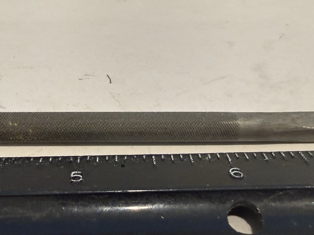 New 6” Swiss Pattern Round File, #2 Cut, 1/4" Diameter