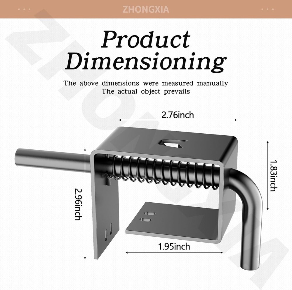 2 Pack Trailer Gate Spring Latch Complete Kit 847 Replacement for Carry-On Tr...