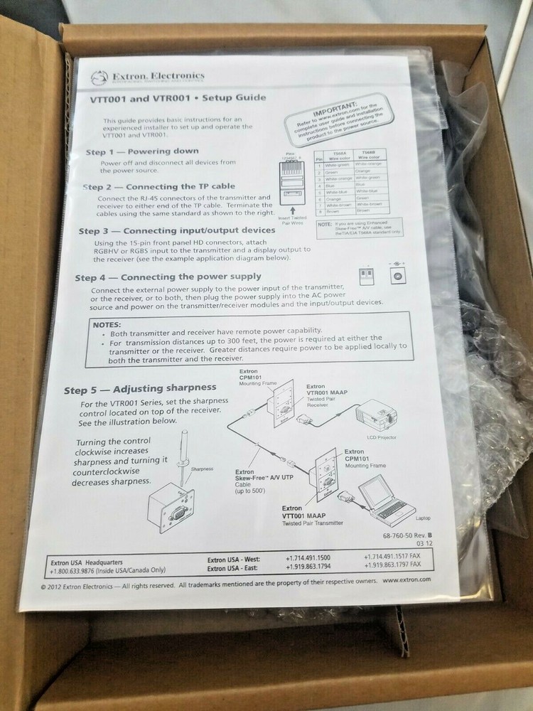 Extron VTT001 VGA Transmitter 60-581-01