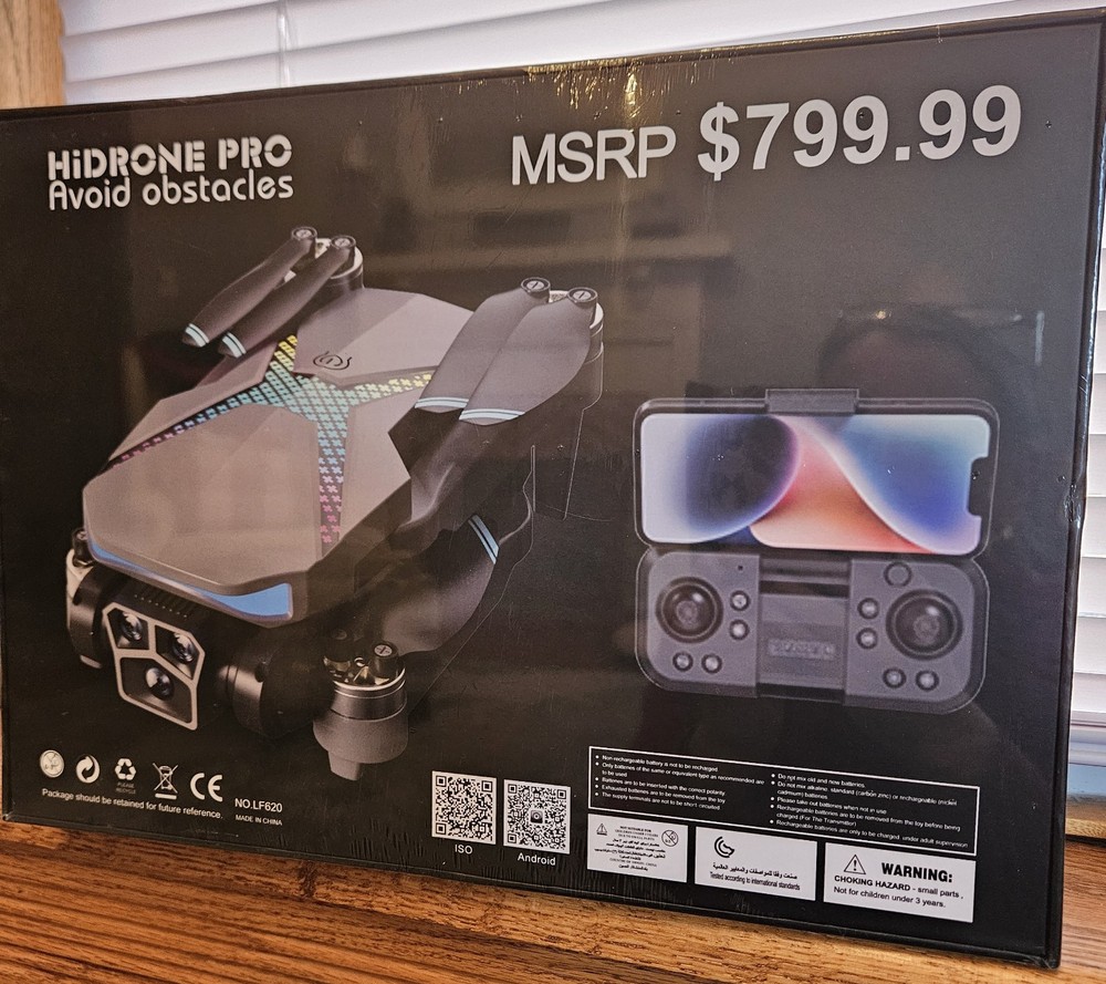 DRONE - HiDrone Pro Avoid Obstacles W/HD Camera