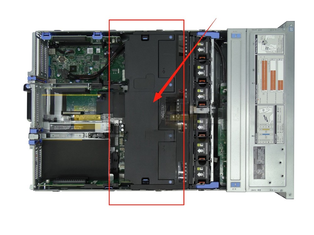 DELL EMC POWEREDGE SERVER R740 R740xd MEMORY CPU COOLING BAFFLE SHROUD RFFDP GPU