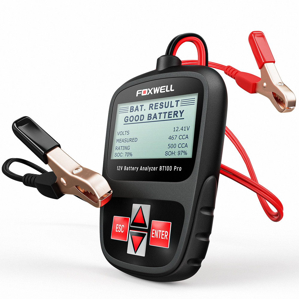 FOXWELL BT100 Pro Automotive Scanner Diagnostic Tool Code Reader Voltage Tester