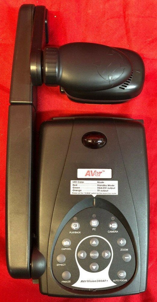 AVer Document Camera POE3 AVerVision 300AF+ Overhead LED Head Great Condition!