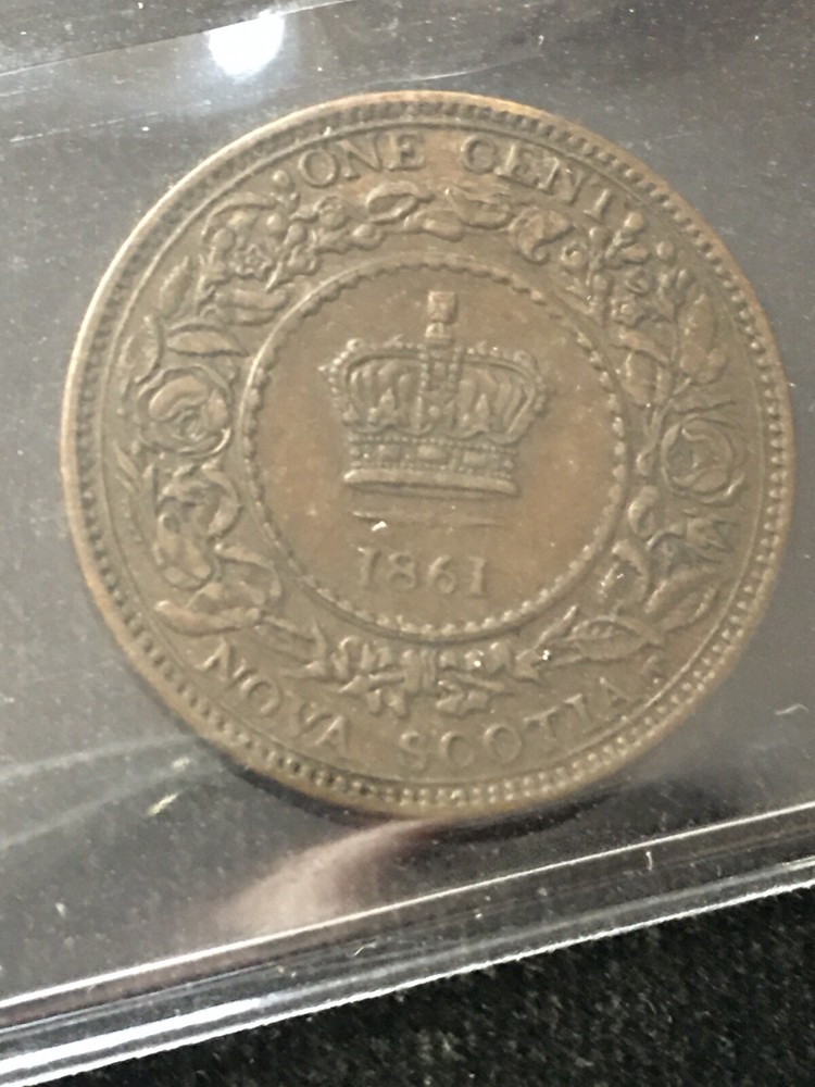 1861 Nova Scotia, ¢1 Cent Sm. Bud, ICCS Graded, **EF-40**