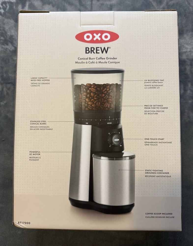 OXO Brew Conical Burr Coffee Grinder NIB