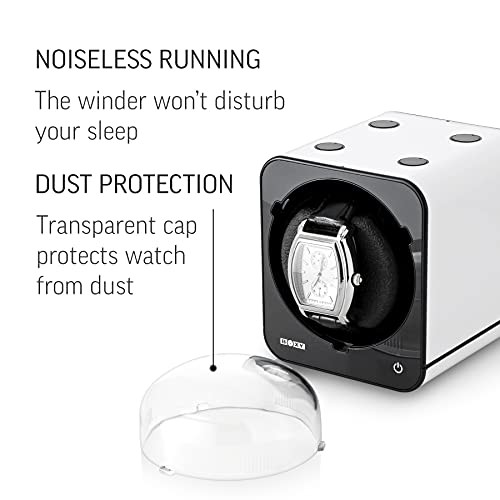 Watch Winder for Automatic Watch with Vertical Rotor Stop (with AC White