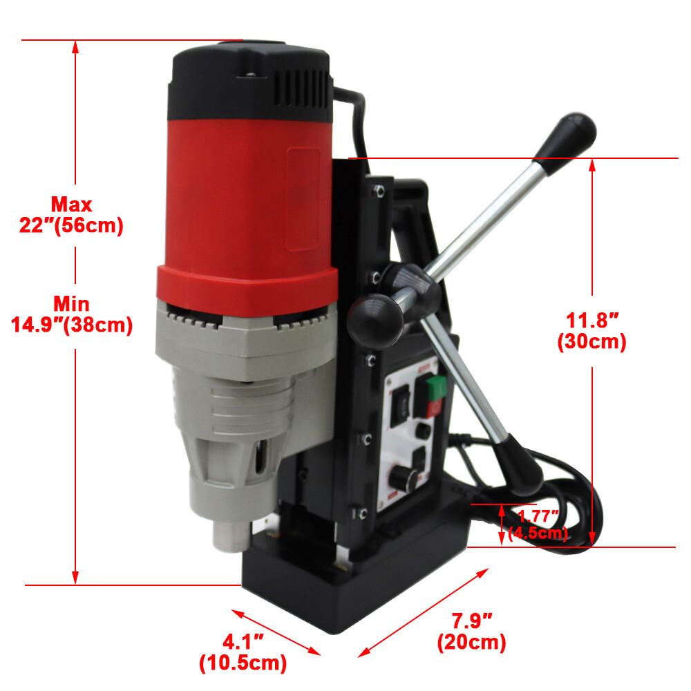 Portable Multi-functional Magnetic Drill Press Machine Electric Bench Drill 110V