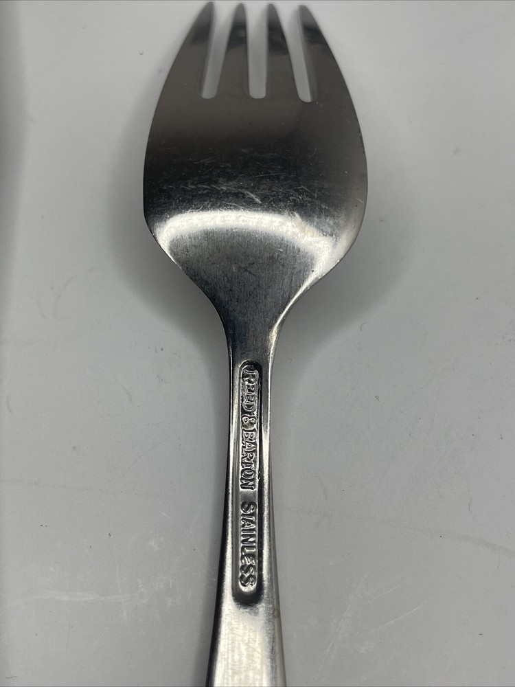 Reed & Barton RDS69/Denmark Vtg Stainless Flatware 5pc forks/knife