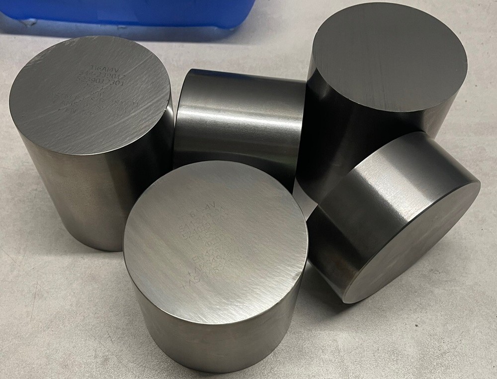 Titanium Ti6Al4V GRADE5 Ø105x90mm Round Material Round Bar Rod Solid Material