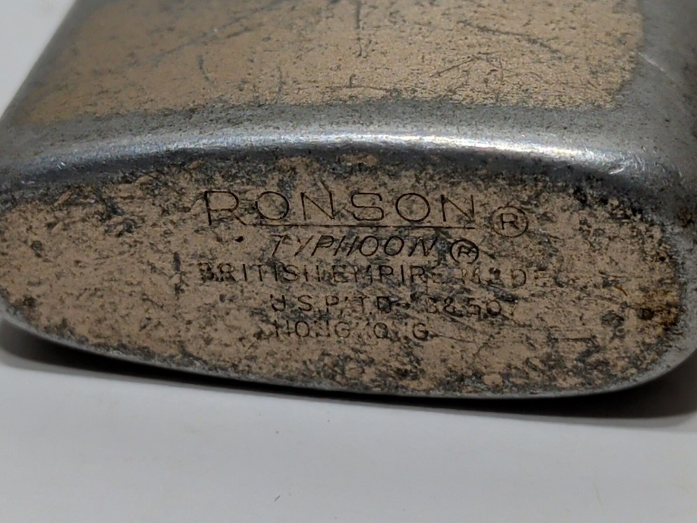 ✨VINTAGE✨ Ronson Lighter - Typhoon Model - British Empire Made