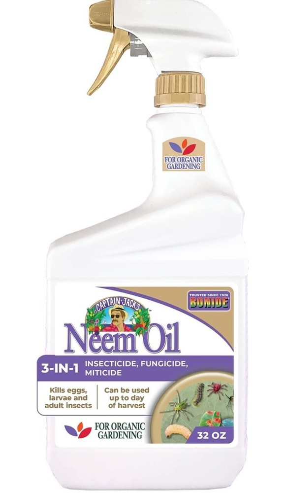 Neem Oil 32Fl.oz. + Sticky Fruit Fly Traps 36 Pack