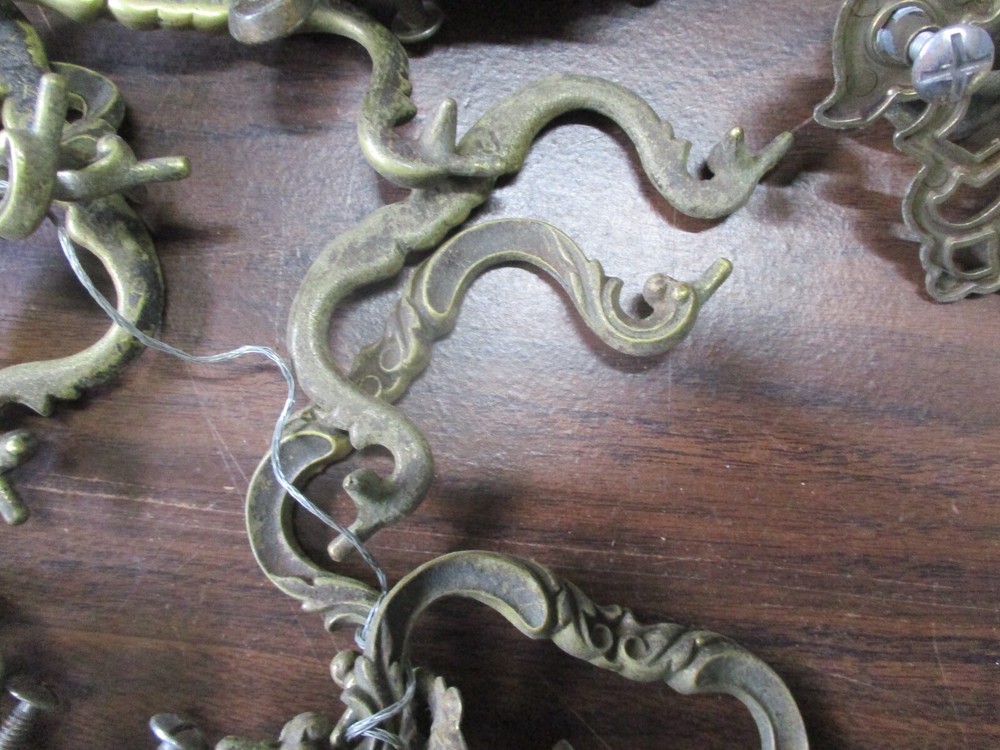 Vintage Drawer Cabinet Handle Pull Lot