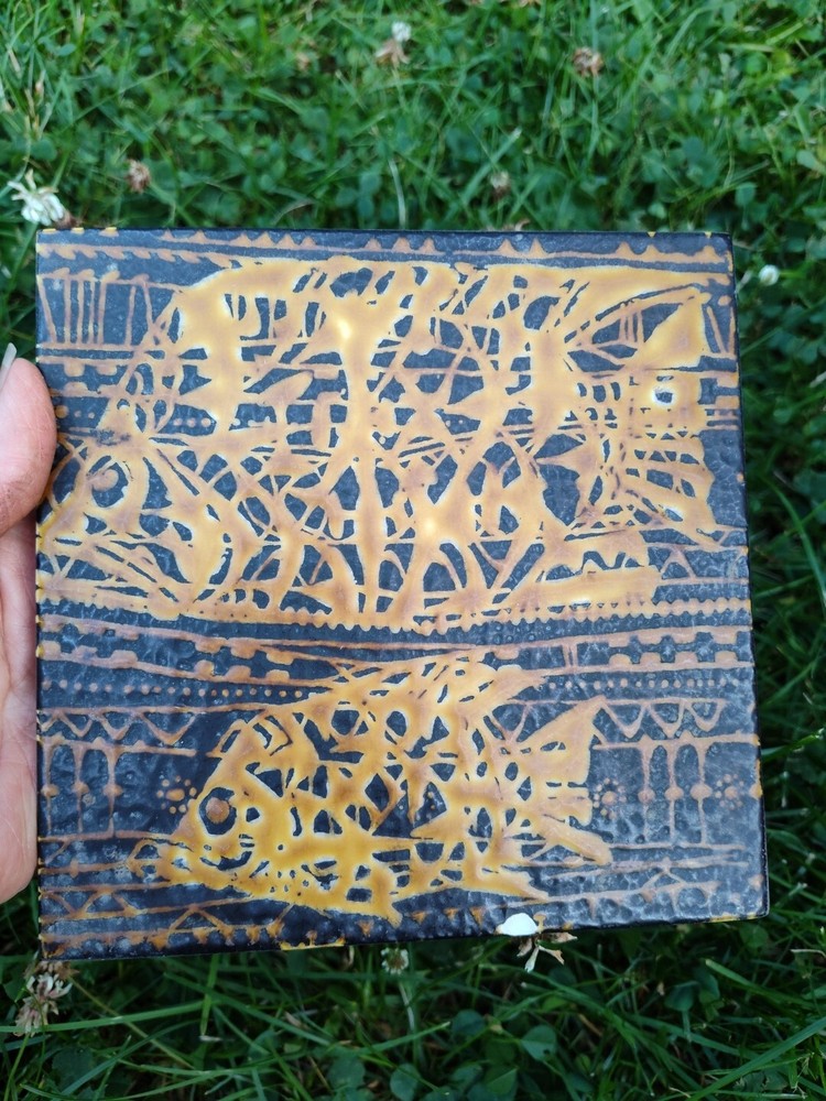 Nils Thorsson Danish 1960's Decorative Tile 27/75 As Is