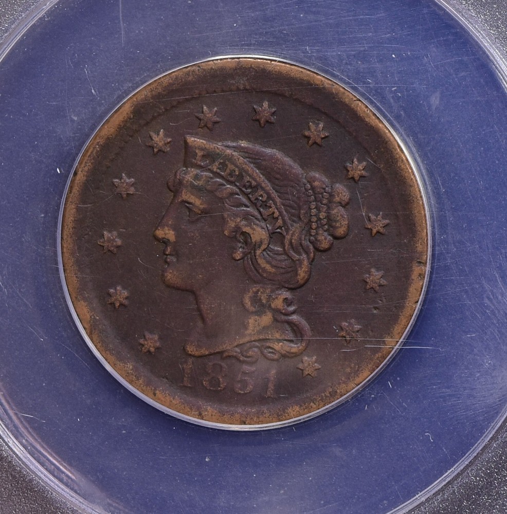 1851 Large Cent - ANACS VF30 (56925-L)