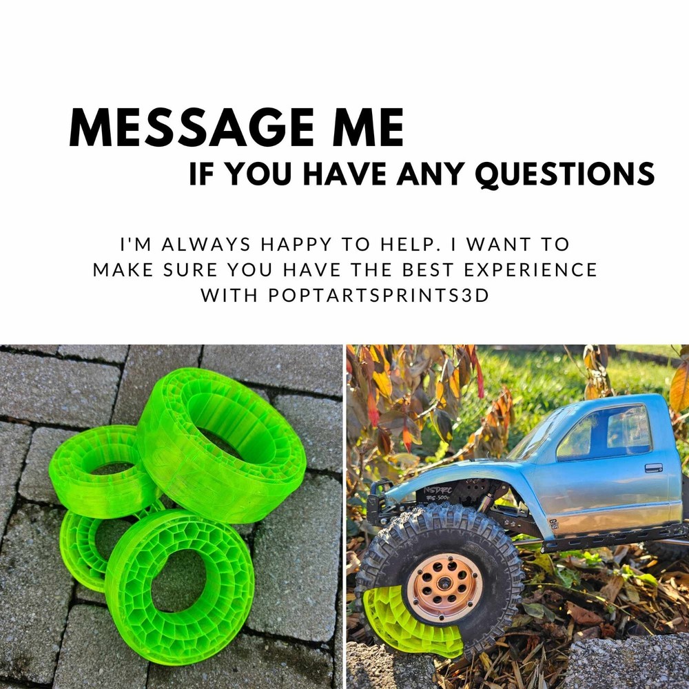RC crawler 3D Printed Tire Foam 1.9 Proline KO2 | All 4 inserts included