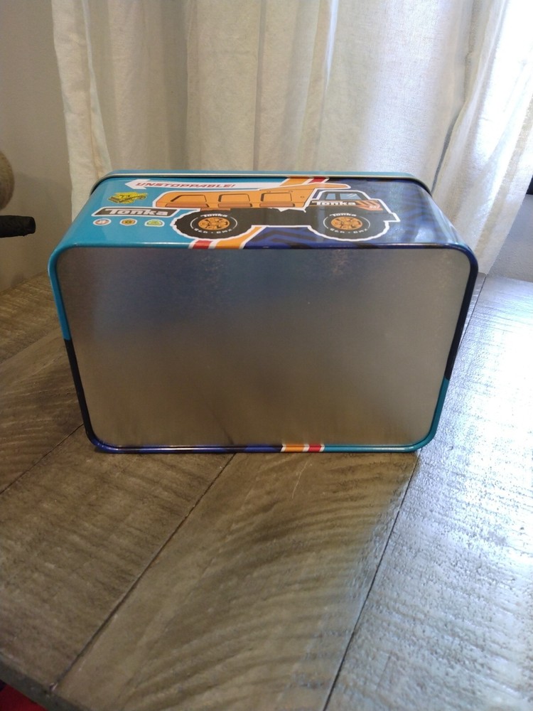 Tonka Mighty Mover Unstoppable Metal Tin Case Box, Empty